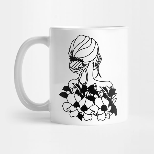 Minimalist floral woman by Vintage Dream